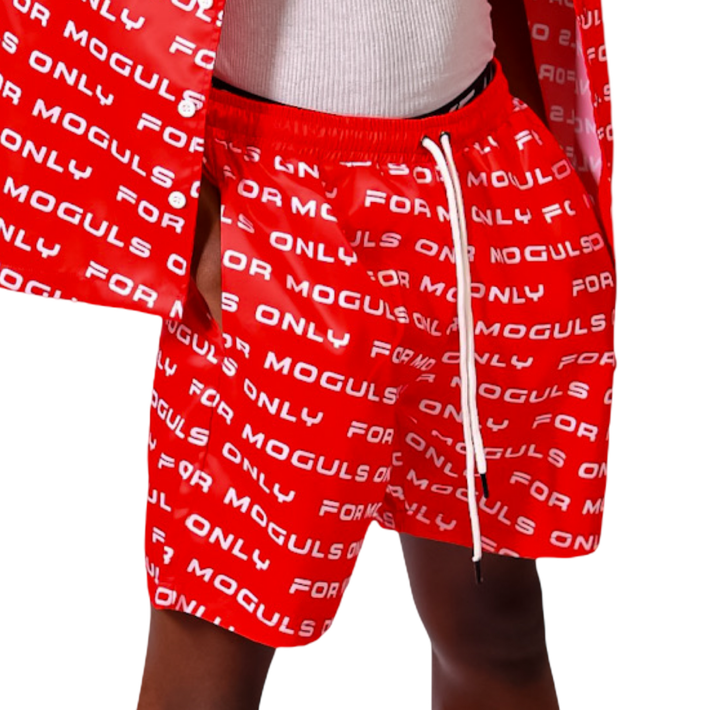 For Moguls Only Satin Swim Shorts